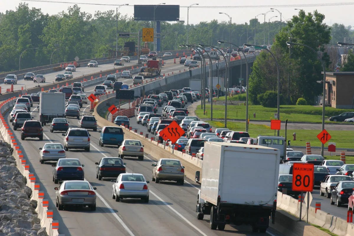 Cars on a highway 1200x800