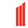 Three red bars at different heights 